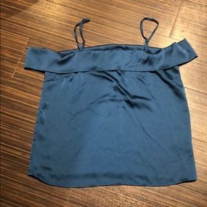 Blue Silk Top